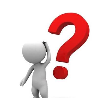 Claymation human scratching head with question mark